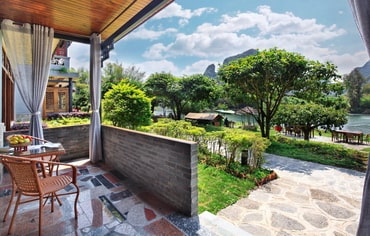 Yangshuo Mountain Retreat Riverview Family Terrace Suite
